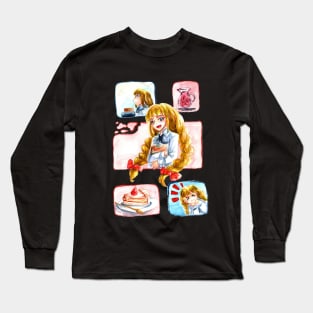 Little Blonde Girl Comic Long Sleeve T-Shirt